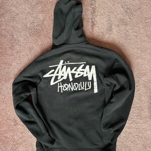 Stussy Basic Zip Honolulu Hoodie Size Medium